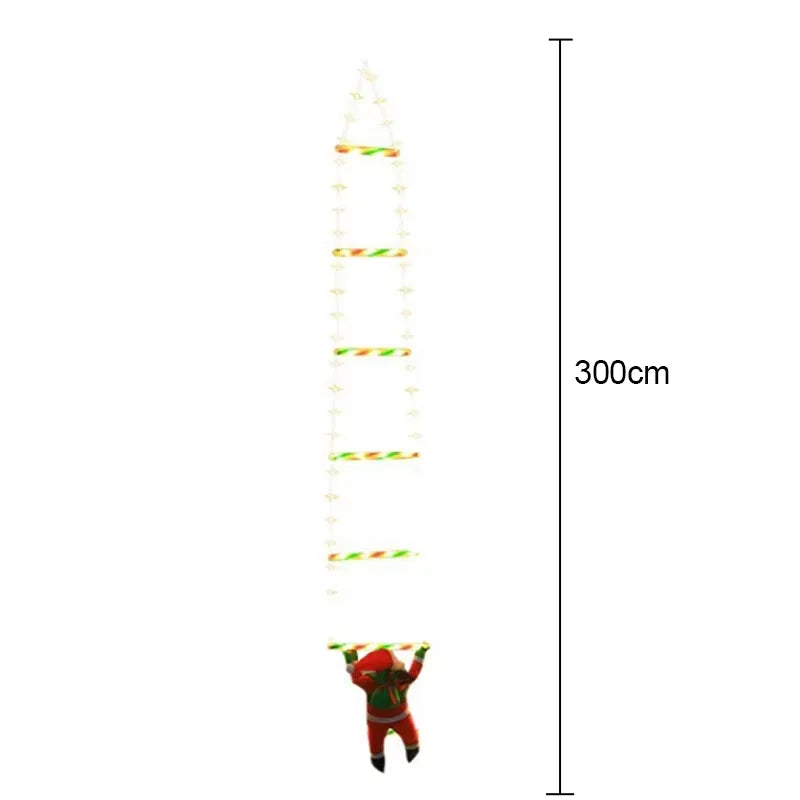 Guirlande LED Père Noël Grimpant