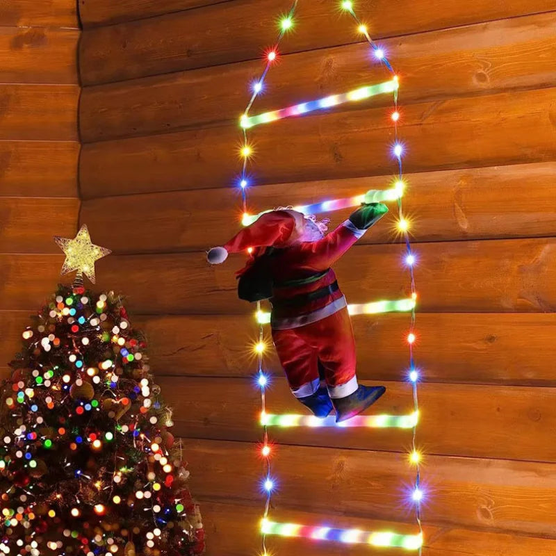 Guirlande LED Père Noël Grimpant