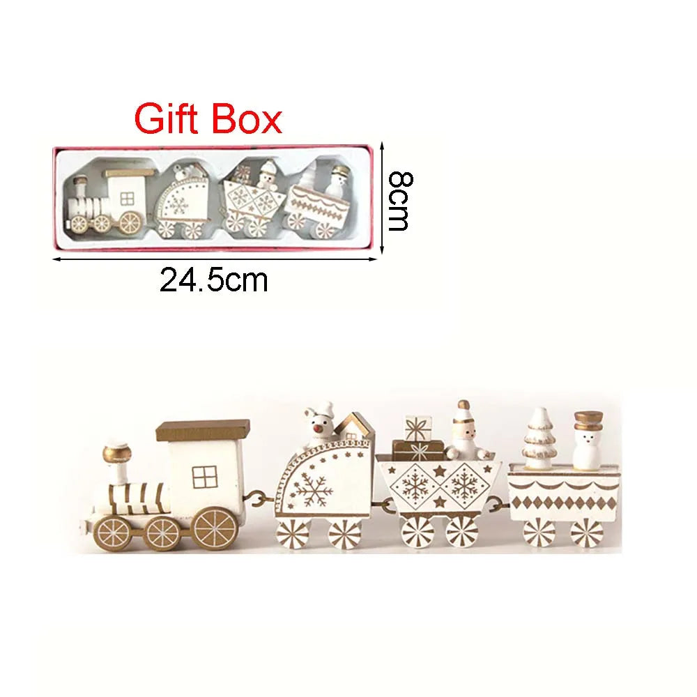 Train de Noël en Bois