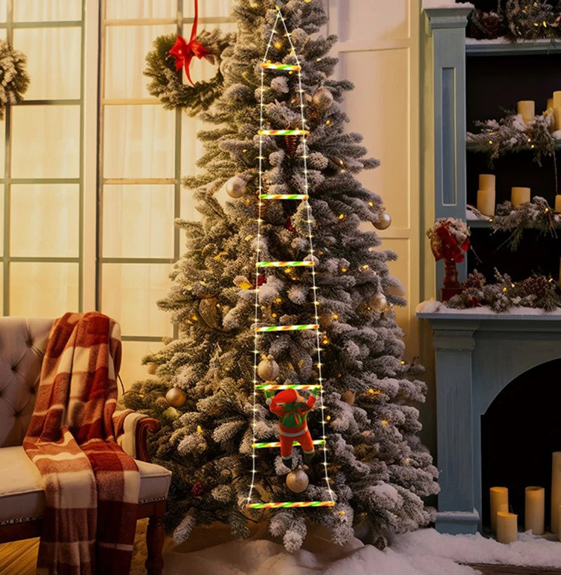 Guirlande LED Père Noël Grimpant
