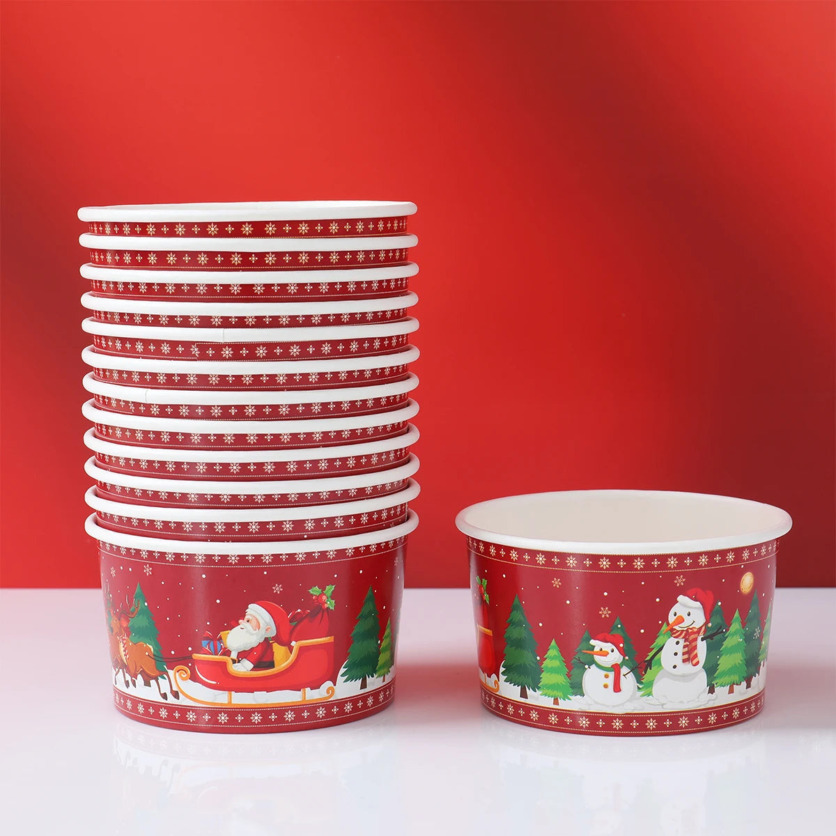 Bols Jetables de Noël