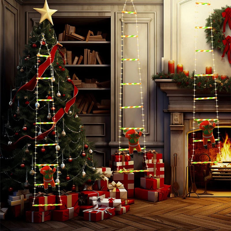 Guirlande LED Père Noël Grimpant