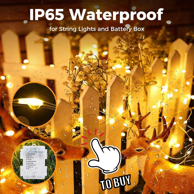 Guirlande LED Père Noël Grimpant