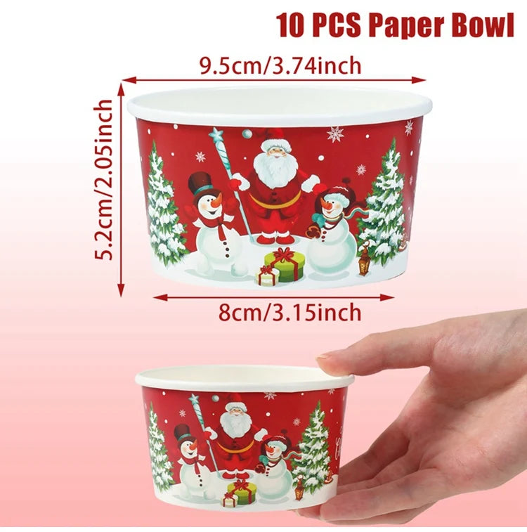 Bols Jetables de Noël