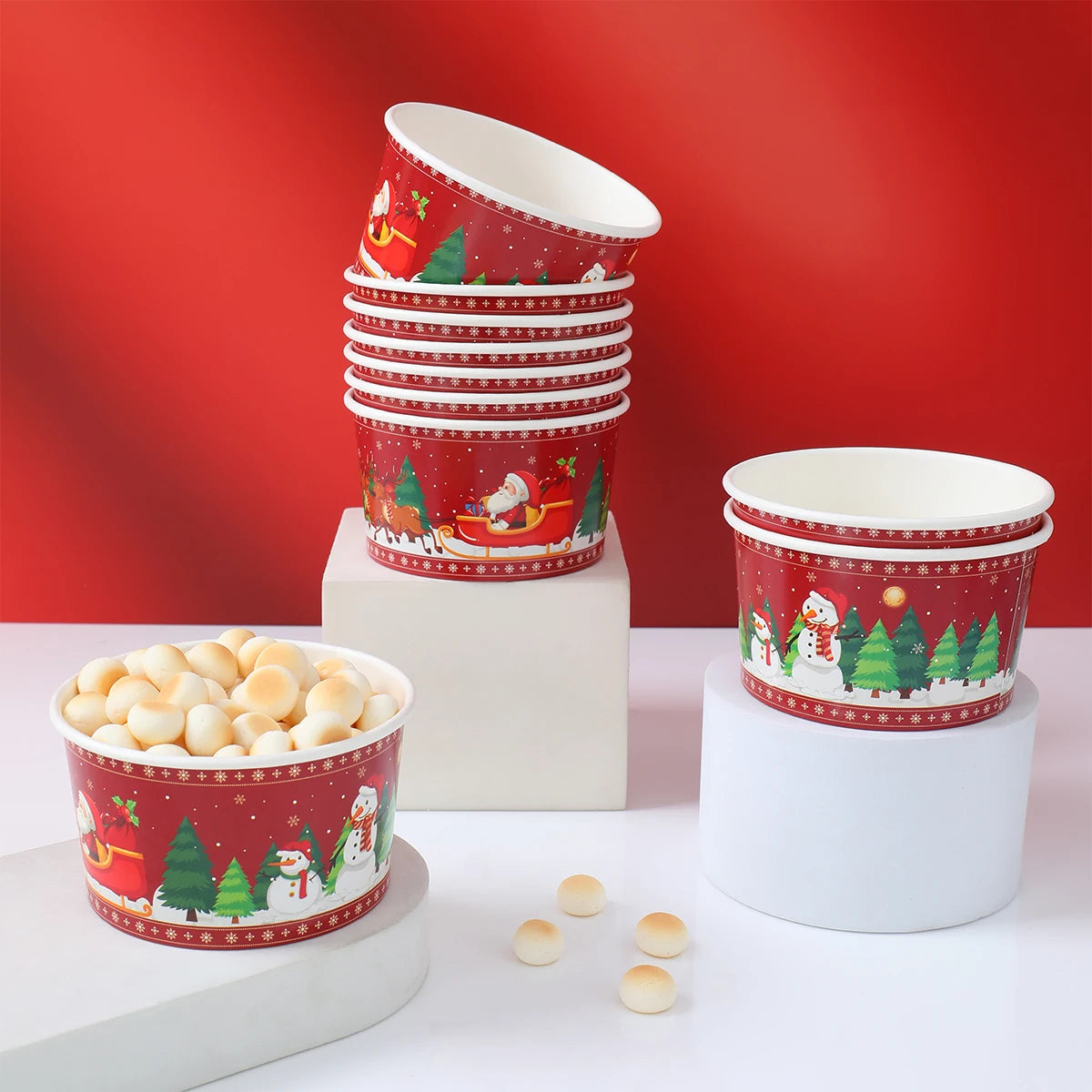 Bols Jetables de Noël