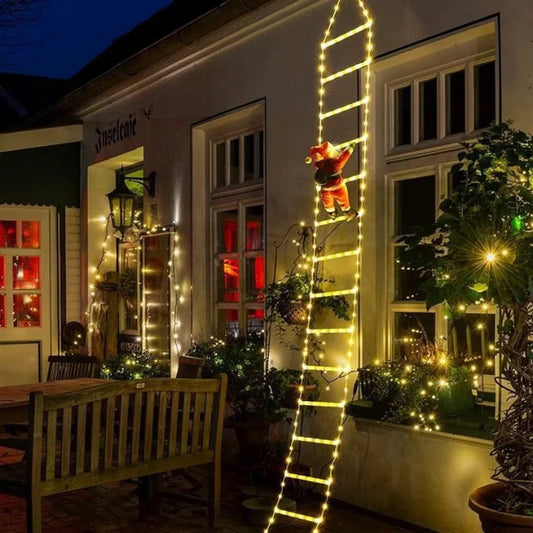 Guirlande LED Père Noël Grimpant