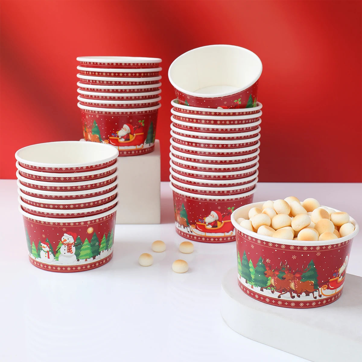 Bols Jetables de Noël