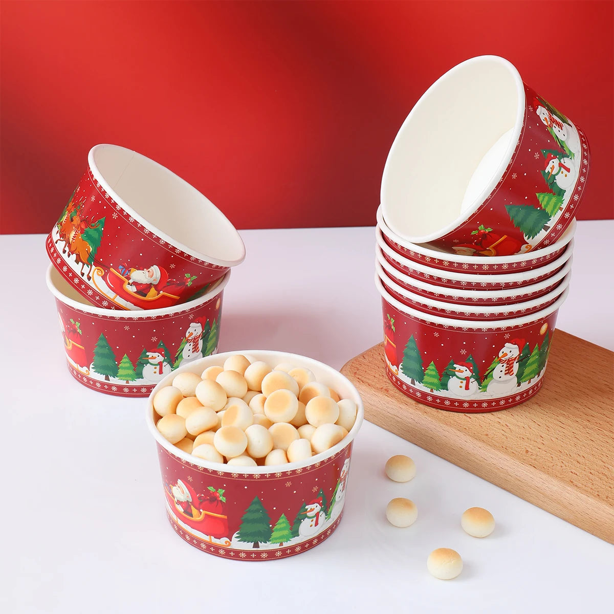 Bols Jetables de Noël