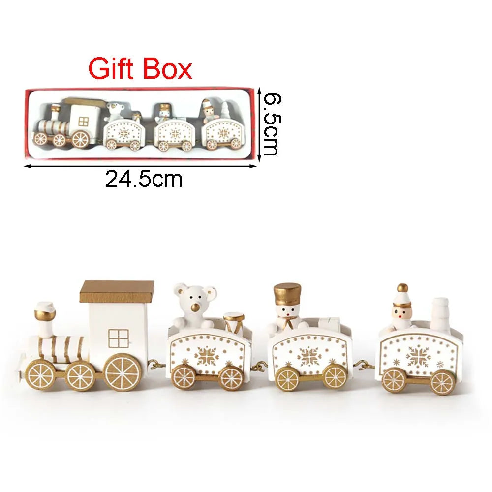 Train de Noël en Bois