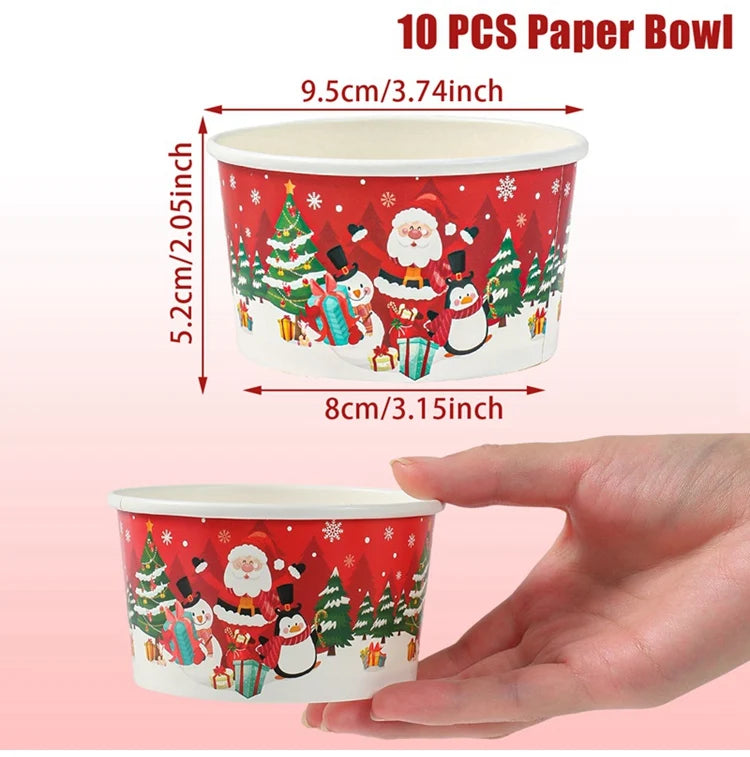 Bols Jetables de Noël