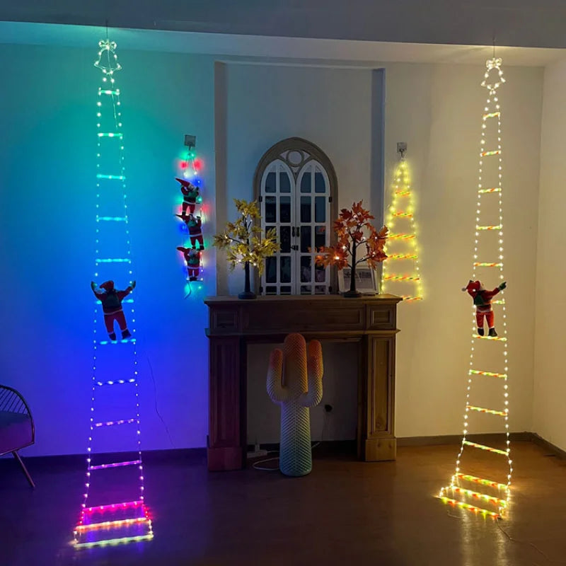 Guirlande LED Père Noël Grimpant