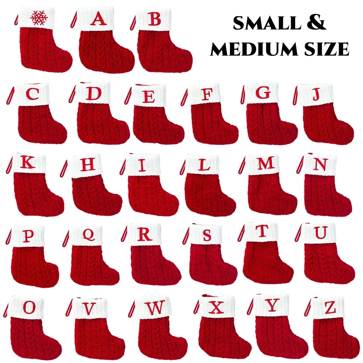 Chaussettes Alphabet de Noël