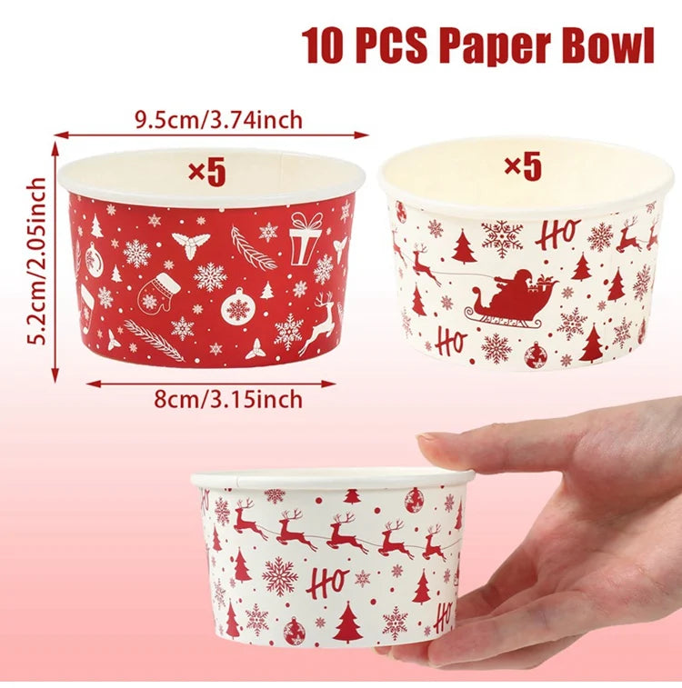 Bols Jetables de Noël